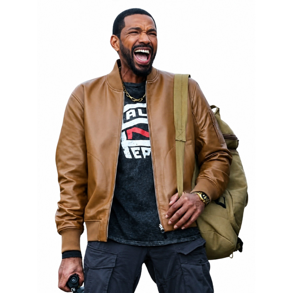 Laz Alonso The Boys S05 Brown Leather Jacket | America Suits